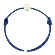 Bracelet Enfant La Perle Blanche des Petites Poulettes - Classics - Bleu Jean