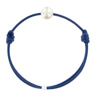 Bracelet Enfant La Perle Blanche des Petites Poulettes - Colors - Bleu Jean