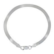 Bracelet Argent 925 Mailles Serpent Plates