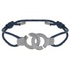 Bracelet Lien Argent 925 Liaisons - Classics - Bleu Navy - vue V1
