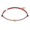 Bracelet Lien Petite Perle Plaqué Or - Classics - Rouge - vue V1