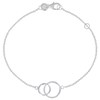 Bracelet Argent 925 Deux Cercles - Petit Modèle - vue V1