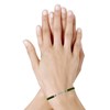 Bracelet Argent 925 Croix Lien Tréssé - Classics - Vert kaki - vue V2