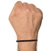 Bracelet Homme Tresse en Coton Carré Simple - Marron foncé - vue V2
