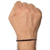 Bracelet Homme Tresse en Coton Carré Simple - Beige - vue V2