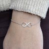 Bracelet Argent 925 Infini et Strass - vue V3