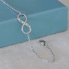 Bracelet Argent 925 Infini et Strass - vue V4
