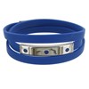 Bracelet Silicone Rectangle et Fermoir Acier - Classics - Bleu Navy - vue V1