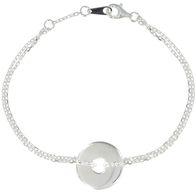 Bracelet Jeton en Argent