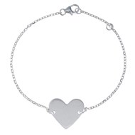 Bracelet Coeur en Argent 925