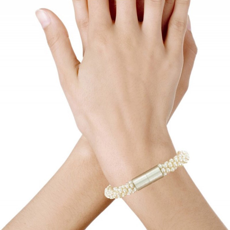 Bracelet Torsade de Perles de Culture - Classics - Blanc - vue 2