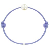 Bracelet La Perle de Culture Blanche des Poulettes - Colors - Violet