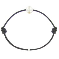 Bracelet La Perle de Culture Blanche des Poulettes - Classics - Noir