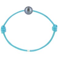 Bracelet La Perle de Culture Noire des Poulettes - Colors - Turquoise