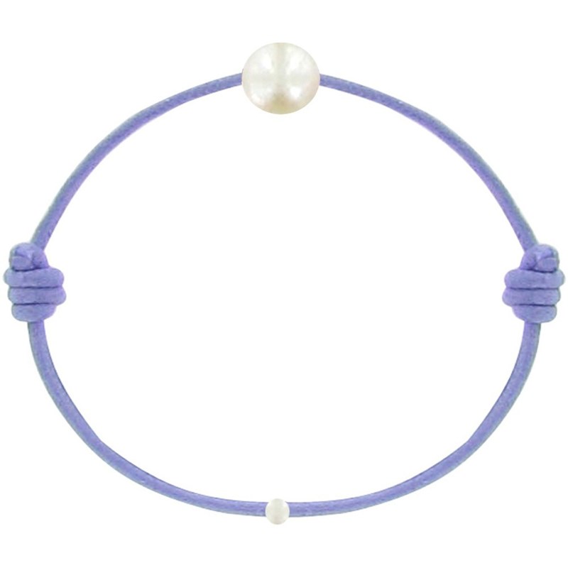 Bracelet Enfant La Perle Blanche des Petites Poulettes - Classics - Violet