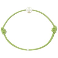 Bracelet Enfant La Perle Blanche des Petites Poulettes - Colors - Vert