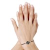 Bracelet Trèfle Nacre Grise et Perles d'Argent 925 - Classics - Noir - vue V2