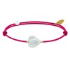Bracelet Lien Petit Coeur de Nacre - Colors - Fuchsia - vue V1