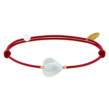 Bracelet Petit Coeur de Nacre - Classics - Rouge