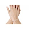 Bracelet Lien Barrette Argent 925 et Strass - Classics - Rouge - vue V2