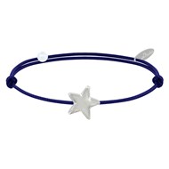 Bracelet Lien Etoile d'Argent 925 - Classics - Bleu Navy