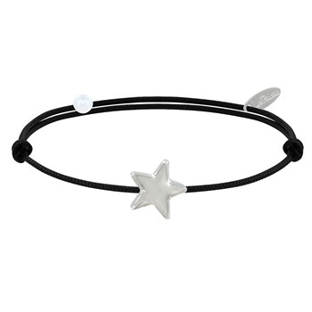 Bracelet Lien Etoile d'Argent 925 - Classics - Noir