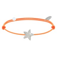 Bracelet Lien Etoile d'Argent - Colors - Orange