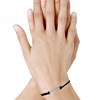 Bracelet Argent Love Lien en Suédine - Classics - Noir - vue V2