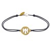 Bracelet Lien Mon Ange Plaqué Or - Gris - vue V1