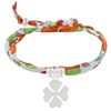 Bracelet Double Tour Lien Liberty et Trèfle Argent 925 - Classics - Orange - vue V1