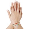Bracelet Double Tour Lien Liberty et Trèfle Argent 925 - Classics - Orange - vue V2