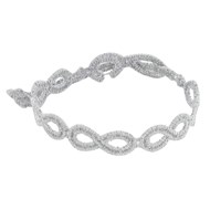 Cruciani Bracelet Dentelle Infini Gris Clair