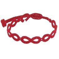 Cruciani Bracelet Dentelle Infini Rouge