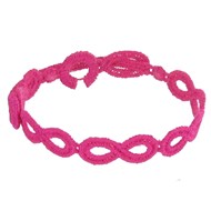 Cruciani Bracelet Dentelle Infini Fuchsia
