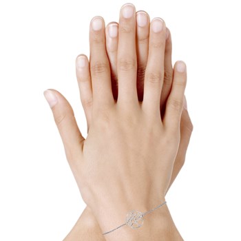 925 Rhodium Zilveren Armband Levensboom