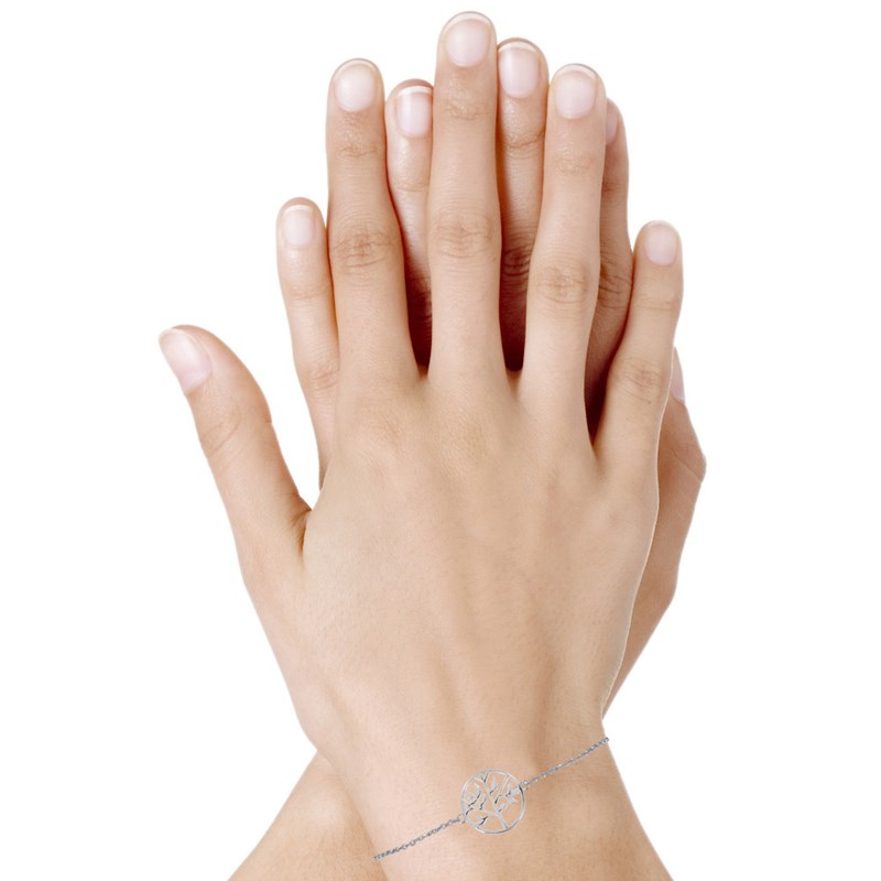 Bracelet Argent 925 Rhodié Arbre de Vie - vue 2
