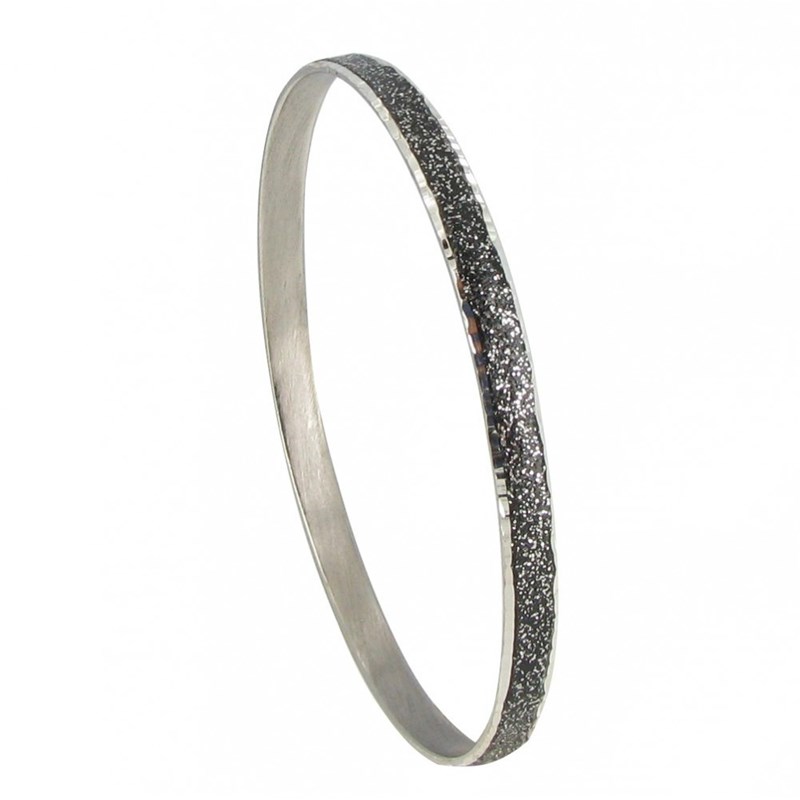 Bracelet Argent 925 Paillettes - Classics - Noir