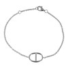 Bracelet Argent 925 Rhodié Anneau Marin - vue V1
