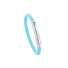 Bracelet Argent 925 Brossé et Silicone - Classics - Turquoise - vue V2