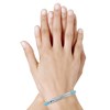 Bracelet Argent 925 Brossé et Silicone - Classics - Turquoise - vue V3