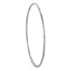 Bracelet Argent 925 Rhodié Jonc Très Fin Rond 6,2cm - vue V1