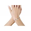 Bracelet La Perle de Culture Blanche des Poulettes - Classics - Bleu Jean - vue V2