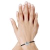 Bracelet Lien Elastique Oeil de Sainte Lucie Rond - Noir - vue V2