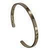 Bracelet Plaqué Or Demi Jonc Plat - vue V1
