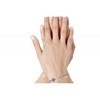 Bracelet Argent 925 Rhodié Jonc Double Flèche - vue V2