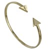 Bracelet Plaqué Or Jonc Double Flèche - vue V1