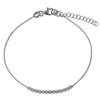 Bracelet Argent 925 Rhodié et Strass - vue V1
