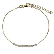 Bracelet Plaqué Or et Strass