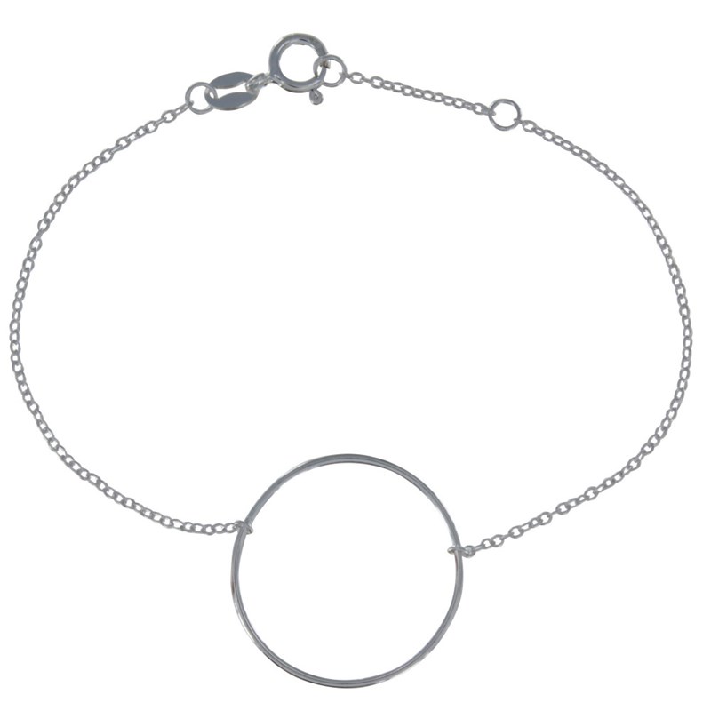 Bracelet Argent 925 Grand Cercle Fin