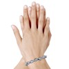 Bracelet Argent 925 Gourmette Maillons Larges - taille 20 cm - vue V2